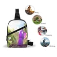 thumbnail image 5 of Lsque Pikmin Pattern Chest Package – Foldable Waterproof Chest Bag with Adjustable Shoulder Strap, Double Zipper Compartments & D-Buckle Design, 5 of 7