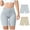 Multicolor, variant on TMOYZQ Ice Silk Seamless Underwear for Women Pack Comfort High Waist No Show Leggings for Women Soft Smooth Boyshorts Panties, 2 Pack (Regular & Plus Size)