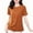 Brown, variant on Sevevn Women's Fashionable Retro Embroidered Round Neck Five Quarter Sleeved Short Sleeved Blouse Gift for Adults Brown XXXXL