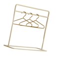 thumbnail image 3 of Yinanstore Doll Garment Rack with Hangers,Doll Wardrobe Furniture,1/12 Scale Iron Mini Clothes Rack for Photo Props Accessories Ornament White, 3 of 8