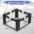 thumbnail image 2 of 16" Height Heavy-Duty Laundry Pedestal, Full Size Adjustable Washer Dryer Stand with Non-Slip Mat, 17.7-31" Adjustable Width Washing Machine Base for Refrigerator, Dishwasher, Black, 2 of 7