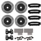 thumbnail image 1 of 4 pinzas de disco de freno de simulación de metal para Traxxas TRX4 TRX6 1/10 RC Series Carblack, 1 of 10