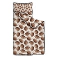 thumbnail image 2 of Brown Footballs on Beige Pattern Toddler Nap Mats for Kids Preschool,Sleeping Mat Bag or Kids,Toddler Sleeping Bag,Toddler Nap Mat or Daycare, 2 of 6