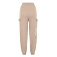 thumbnail image 5 of Karight Womens Sweatpants Cargo Joggers Baggy Sweat Fall Pants Athletic Cotton Fleece Lined Casual Pants with Pockets, 5 of 7