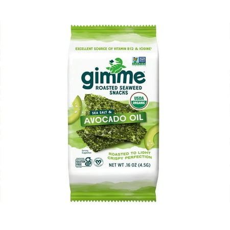 Gimme Seaweed Snacks - Sweed Slt/avo Snack - Case Of 8-6/.16 Oz