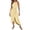 Yellow, variant on OSOLU Solid Color Women Summer Casual Dress Sleeveless Hollow Out Backless Strap Neck Tie Side Slit Comfortable Breathable Flowy Party Daily Wear Stylish Sundress Dresses For Women Elegant Classy
