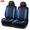 Blue, variant on Rubbermaid Leather Car Seat,Sport-Style Car Seat Cover,Breathable,Easy to Clean,Universal Fit for Cars,Trucks and SUVs Black