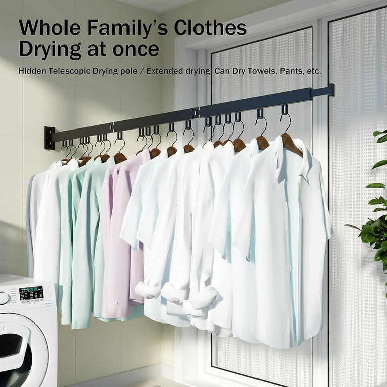 Foldable Telescopic Clothes Cloth Hanger Dryer Drying Clothing
