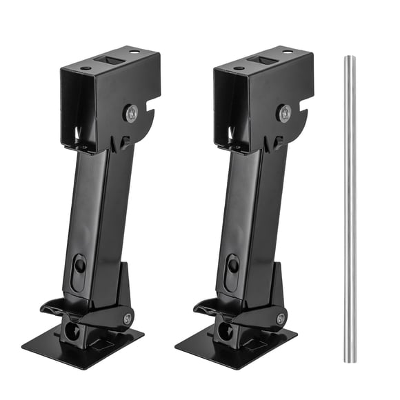 Yesland Ensemble de 2 Vérins Stabilisateurs pour Remorque, Accessoires Télescopiques pour VR et Campeur avec Tige et Poignée de Vérin de Réglage pour Voyage Capacité de 450 kg (1000 Lb)