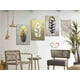 thumbnail image 2 of Set de 3 Cuadros decorativos Modernos Ideas Creativas Plumas Oro, 2 of 7