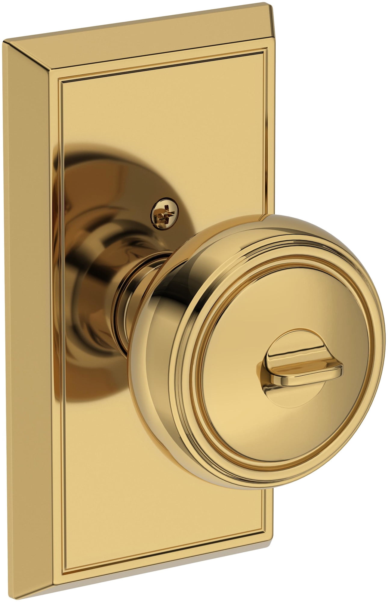 Baldwin ENBREHFR190SMC Bremerton Single Cylinder Keyed Entry Door Knob Set - Black