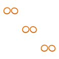 thumbnail image 3 of Justharion 10pieces Flexible Binding Solution - Plastic Loose Leaf Binder Rings For Easy Management Of Cards Documents orange diameter 27mm 3PCS, 3 of 6