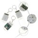 thumbnail image 5 of 3 Uds Mini Calculadora Llavero Calculadora Electrónica De Bolsillo Portátil Jormftte WRLF-370-1, 5 of 7