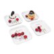 thumbnail image 3 of Platos de postre, 4 piezas Plato de merienda de frutas Plato de servir Plato de merienda de frutas Ultra sensible, 3 of 8