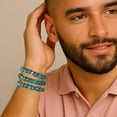 thumbnail image 4 of Teal | .925 Sterling Silver | Firefly Glass Bracelet, 4 of 10
