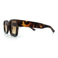thumbnail image 6 of Womens Mod Pop Color Beveled Thick Horn Rim Plastic Fashion Sunglasses Tortoise - Brown, 6 of 8