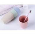 thumbnail image 3 of Eco-Friendly Unbreakable Reusable Drinking Cup For Adult, Wheat Straw Biodegradable Healthy Tumbler Set 4, 3 of 4