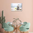 thumbnail image 4 of Zen Stone Canvas Wall Art Spa Stone with White Flower and Butterfly Picture Bathroom Wall Art Modern Spa Artwork for Spiritual Yoga Room Bedroom Picture Wall Decor, 4 of 6