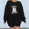 thumbnail image 3 of Jsaierl Women's Halloween Sweatshirts Funny Ghost Graphic Oversized Sweatshirts Crew Neck Loose Fit Pullover Tops Long Sleeve Fall Sweat Shirt Halloween Shirts, 3 of 5