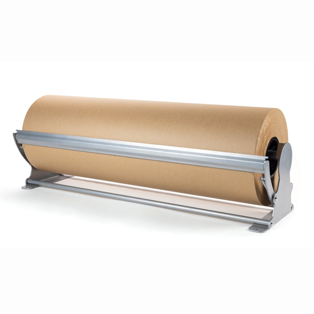 IDL Packaging PD-104 Durable Paper Roll Dispenser & Cutter for up to 36  Width and 10 Diameter Rolls – Horizontal Tabletop Paper Holder – Steel  Dispenser with Cutter for Kraft or Butcher