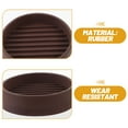 thumbnail image 5 of WRITWAA Brown Rubber Furniture Wheel Stoppers Caster Cups for Home 12 Pieces, 5 of 5