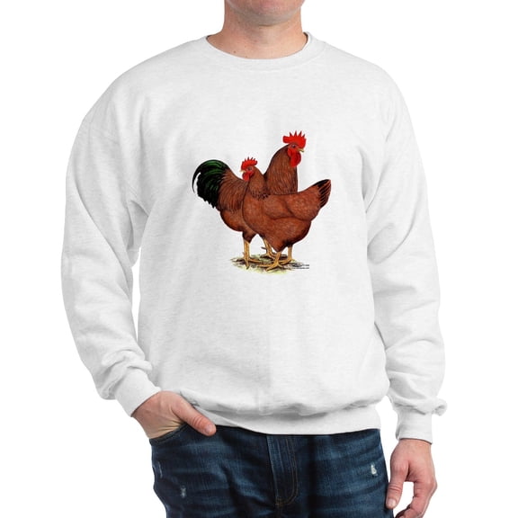 CafePress - Production Red Chickens Sweatshirt - Crew Neck Sweatshirt
