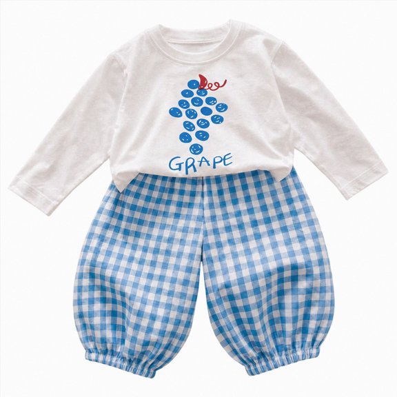 ZIXKCGDSE Baby Girl Clothes Cotton Long Sleeve Graphic Tee and Pants 2 Piece Fall Outfits Size 18-24 Months