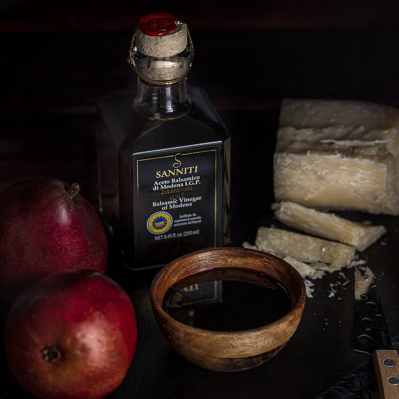 Sanniti Balsamic Vinegar of Modena I.G.P., 8.45 oz (250 ml)