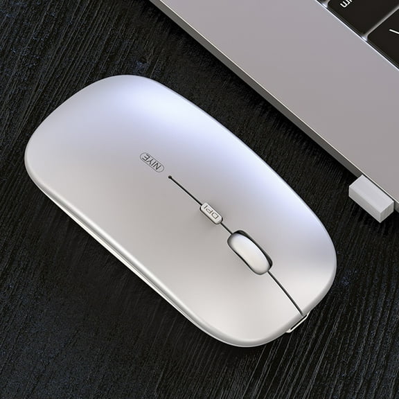 Hwkond Wireless Mouse Wireless Gaming Mouse Transparent Rechargeable 2.4G Bluetooth Computer Mice, Electronic Competition Office Silent Mouse, 3 Types Of Connection on Clearance