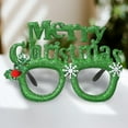 thumbnail image 4 of FastXmas Christmas Glasses Glittering Holiday Party Decorations,5.9x4.3" Eyeglasses Frames, Costume Eyeglasses for Christmas Parties Holiday Dress Up ,Favors Photo Booth Glasses Frames, 4 of 6