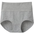 thumbnail image 2 of Ropa interior de mujer con entrepierna de algodón cintura alta vientre y glúteos talla grande, ropa interior de mujer, 2 of 2