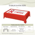 thumbnail image 5 of Red Ribbon Week Awareness Tablecloth Rectangle Waterproof Spill-Proof Table Cloth Cover For Kitchen Dining Farmhouse Party Wedding Outdoor Picnic Camping 54x72in, 5 of 7