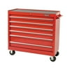 440SS Work Stations, 42 in x 18 in x 41 in, 6 Drawers, Red