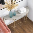 thumbnail image 7 of Bowery Hill Modern / Contemporary Metal Sofa Table in Gold Champagne, 7 of 7