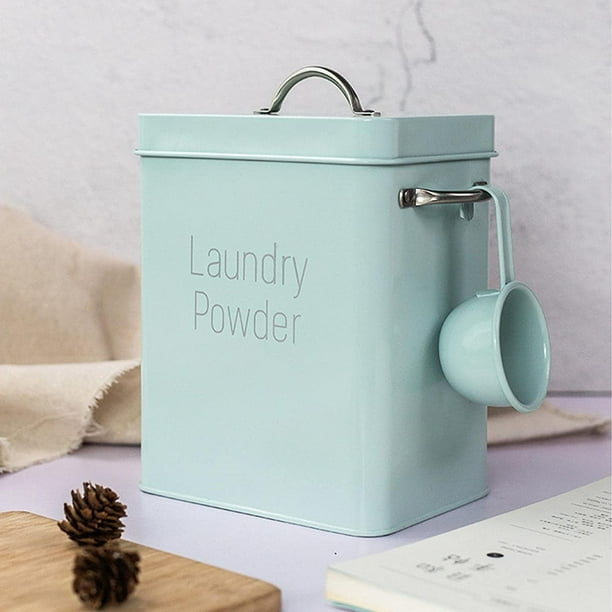 Laundry powder tin deals