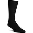 thumbnail image 2 of MDR Unisex Adult Crew Socks - Cotton Socks Everyday Use - 3 Pair - Pack Made in USA (13-15, White w/Royal Heel & Toe), 2 of 5