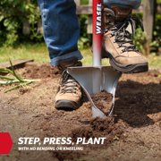 Garden Weasel Bulb Planter Tool with Footplate and 6-Inch Steel Tip