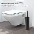thumbnail image 3 of Cepillo y soporte para inodoro cepillo para inodoro de fácil limpieza acero inoxidable suave para baño Anggrek Otros, 3 of 8