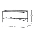 thumbnail image 5 of Silver Tone Black Iron - Pair with Current Chairs - Outdoor Game Day - Add Table Utility, 5 of 7