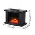 thumbnail image 4 of HIBIBUD 2026 New Small Electric Fireplace Heater-Desk Space Heater with European-Style Fireplace Heater Fan Heater Home Living Room Bedroom Flame Heater Stove Small Desktop Hot Fan, 4 of 7