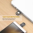 thumbnail image 2 of KOOTION 64GB USB C Flash Drive Dual Port Thumb Drive On the Go OTG 3.0 USB Metal Drive Pocket-Size Memory Stick, Black, 2 of 7