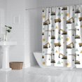 thumbnail image 2 of Cartoon Construction Vehicles Geometric Shapes Shower Curtain 84"x72" ,Bathroom Decorative Shower Curtains Set with 12 Hooks,Modern Waterproof Washable Shower Curtain, 2 of 6