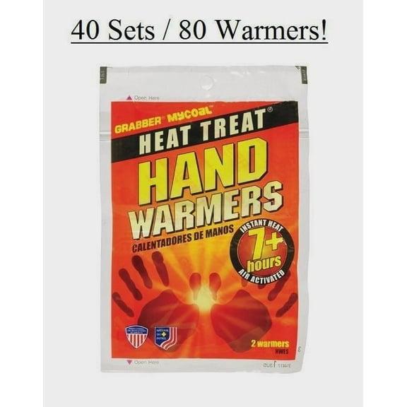 40 Sets Grabber Heat Treat 7hr HAND WARMER Gloves Boots Pocket Instant Heat HWES