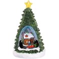 thumbnail image 1 of CM-TOP | Árbol de Navidad Artificial | Adorno Escritorio la Tienda | Mini árbol Navidad | Caja De Música Navideña | con USB y batería, Doble Fuente de alimentación | Luces RGB, 1 of 4