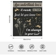 thumbnail image 3 of LHSHID Bereavement Gifts Sympathy Gift Blanket Flannel Soft and Comfortable Anti static Bed Sofa Blanket 50x60in, 3 of 5
