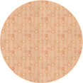 thumbnail image 1 of Ahgly Company Tapis d'Intérieur Ronds Transitionnels Pastel Orange Lavables à la Machine, 5 Pieds Rond, 1 of 7