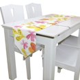 thumbnail image 3 of EREHome Yellow Pattern Table Runner Table Top Decoration Home Decor 13x90 inches, 3 of 5