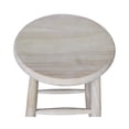 thumbnail image 3 of Pemberly Row 30" Country Parawood Scooped Seat Bar Stool in White, 3 of 8