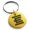 Gold, variant on Stainless Steel Letter E Initial Empire Monogram Engraved Small Medallion Circle Charm Keychain Keyring