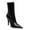 Black, variant on XYD Women Pointed Toe Ankle Boots Stiletto Heels Lace-up Events Office Booties Shoes Size 7 Purple